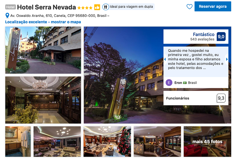 Hotel Serra Nevada em Canela