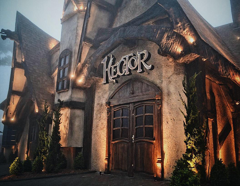 Entrada Pizzaria Hector em Gramado