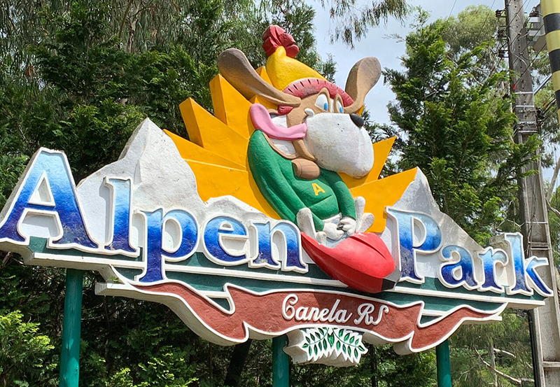 Entrada do Alpen Park em Canela